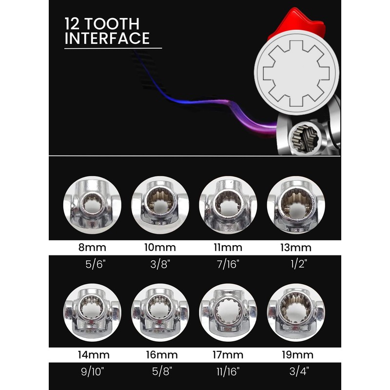 MAGIC SELECT Universal Socket Wrench 48 in 1 Ratchet with