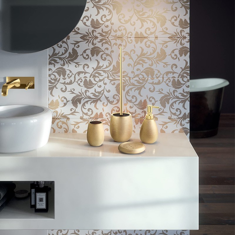 Gedy G-Astrid Bathroom Dish Gold, Size 2.6 X 12 X