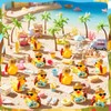 RoundFunny 50pcs Tropical Mini Duck Summer Party Favor Resin Miniature