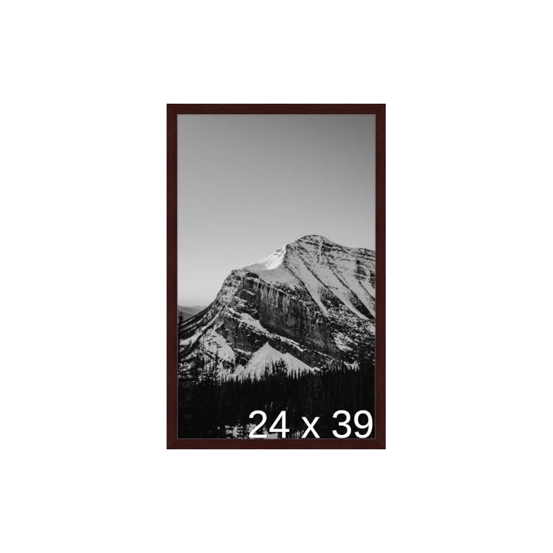 Frame It Easy 24 x 39 Merlot Wood Frame (Derby)