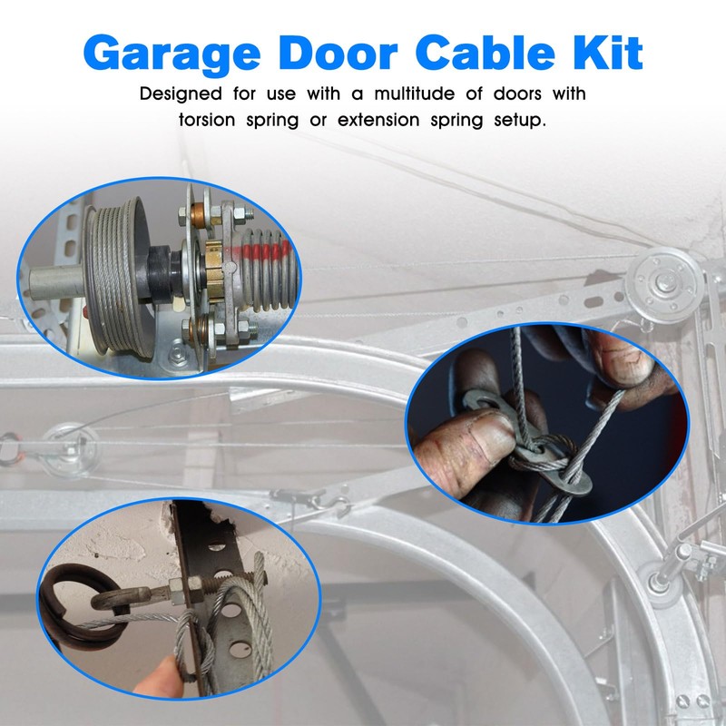 Garage Door Cable Replacement Kit Garage Door Cable Pulley Kit