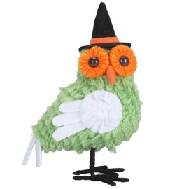 Owl Ornaments Multipurpose Cute Exquisite Simulation Owl Table Decoration for Holiday Table Window Home Indoor Easter Green