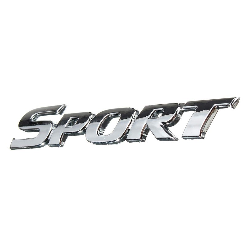 MOMOALA 3D SPORT Chrome ABS Car Trunk Badge Emblem Decor