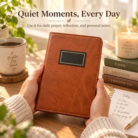 365-Day Prayer Journal for Daily Devotion – Compact 12 × 17 cm Faith Notebook for Reflection at Home or On the Go