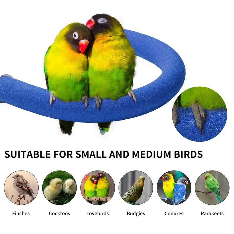 U Shape Parrot Perch Stand Toy Bird Platform Sand Paw