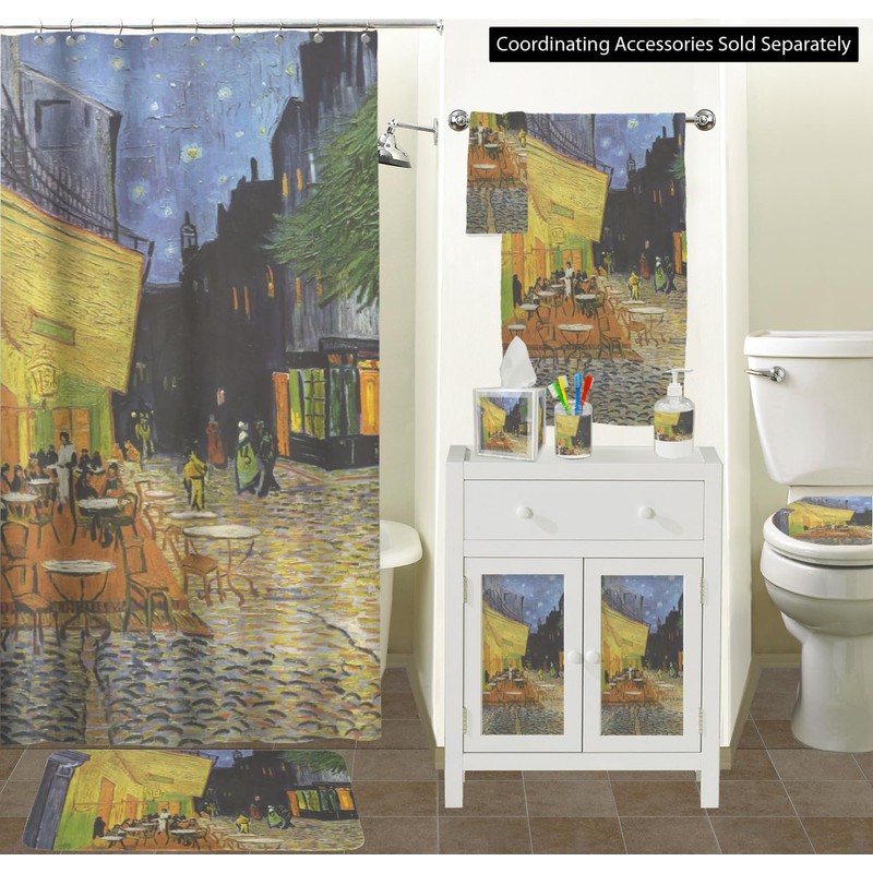 YouCustomizeIt Cafe Terrace at Night (1888) Waste Basket - Double