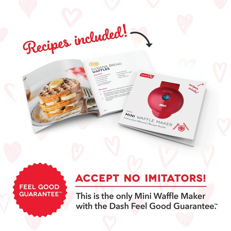 DASH Mini Waffle Maker Machine for Individuals, Paninis, Hash Browns,
