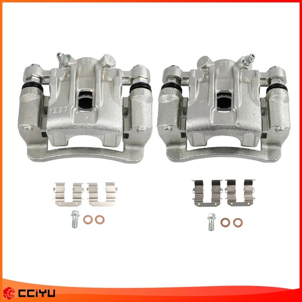 CCIYU Pair Rear Disc Brake Calipers w/ Bracket For 2010