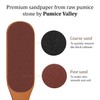 Pumice Stone Foot File - Wooden Pedicure Feet Scrubber with
