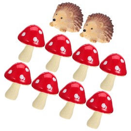 BESPORTBLE 1 Set Fairy Garden Statue Mushroom Fairy Figures Mini Figures Mini Animal Figures Miniature Animal Figures Miniature Figures Mini Garden Accessories Resin