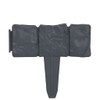 SKM Lawn Fence Stone Look 41 pcs Plastic 393.7",Anthracite (Weight