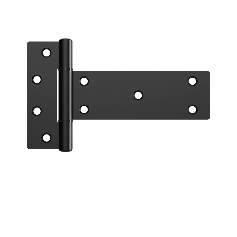 National Hardware N166-035 6-in Industrial T Black Gate Hinge, 2