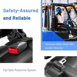 Universal Forklift Seat/Tractor Seat Compatible with Forklifts, Tractors, Zero-Turn Mowers, Skid Steers, Telehandlers, Backhoes, Excavators – Adjustable 120° Backrest,Sliding Rail, Armrest, Black