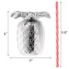 Goaste 8 Pack Pineapple Cups for Hawaiian Luau Party, Plastic