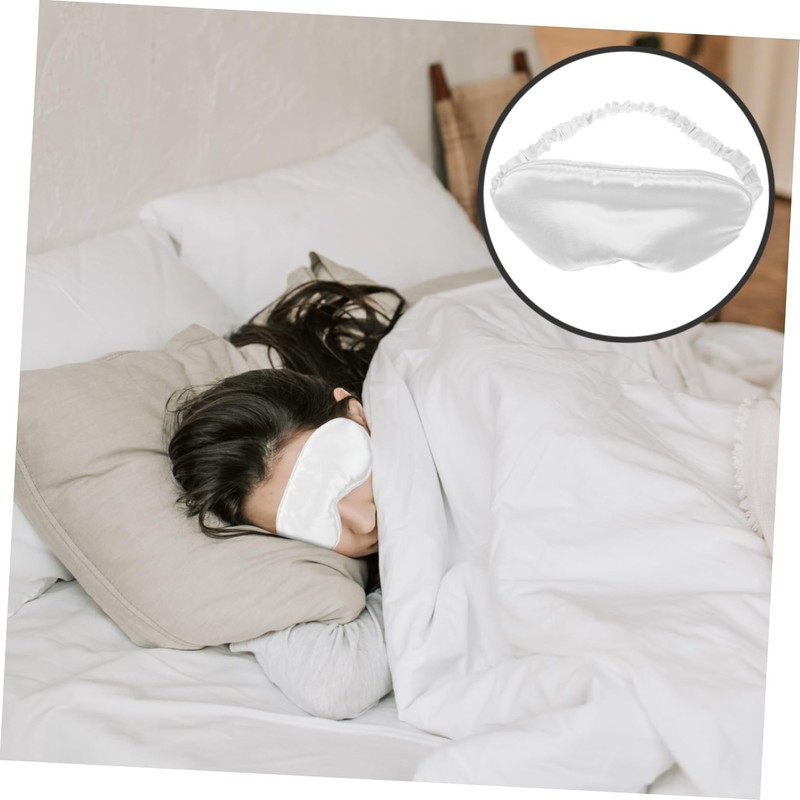 NOLITOY 1Pc Silk Sleeping Eye Mask Comfortable Breathable Blindfold for