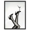 EcoHest 12x16 in Martini Glass Legs Framed Wall Art for