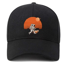 EDGMM Astronaut Space Baseball Cap Golf Dad Hat Adjustable Cotton Hat Unconstructed Plain Cap Men Women