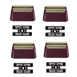 Replacement Foil Professional 5 Star Series Finale Shaver Shaper Super Close and Cutter Bar Assembly Compatible with Wahl Shaver Foil Model 7043-100,7031-100 Replacement Heads(4 Pack Red)