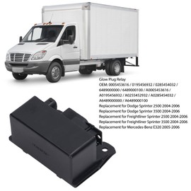 Glow Plug Relay, KIMISS Glow Plug Control Switch Relay A0195456932 0005453616 Glow Plug Relay for Freightliner Sprinter 3500 (ABS Aluminium)