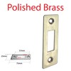 Polished Brass Steel Face Plate for Doors and Frames