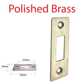 Polished Brass Steel Face Plate for Doors and Frames