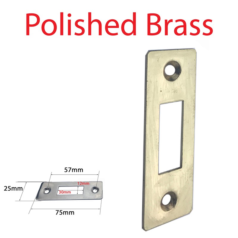 Polished Brass Steel Face Plate for Doors and Frames