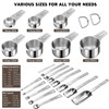 AMOHEE 20Pcs Measuring Cups and Spoons Set, Includes 7pcs Stainless