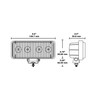 Blazer International 195CWL509 5" x 2" LED Rectangular Work Light