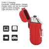 Outdoor Double Arc Electric Lighter Portable Waterproof Flashlight Lighter Charging