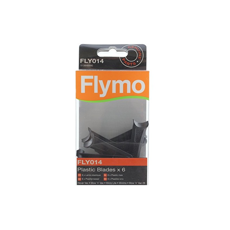 Flymo Genuine Mow 'n' Vac Lawnmower Blade Plastic Cutter (Pack