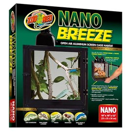 Zoo Med Labs Nano Breeze Alumuninum Screen Cage 10 x 10 x 12