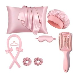Rizadores de Cabello Sin Calor 10 Piezas, Gorro para Dormir