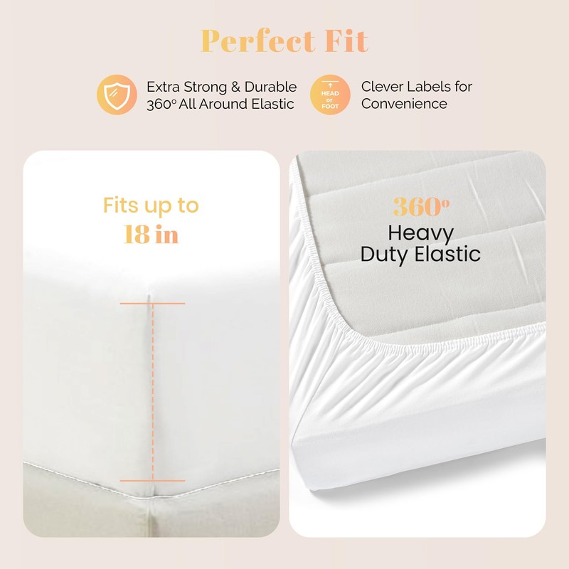 Ashton Sheets 100% Egyptian Cotton Sheets Full Size - 800