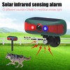 Solar Motion Sensor Alarm Outdoor - 13 Sounds Barking Dog