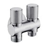 nomona Double Valve with Two Outlets, Three Way Angle Valve,