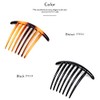 JewelVOX Hair Accessories, Simple, Evening Roll, Comb, Black, Brown, Select