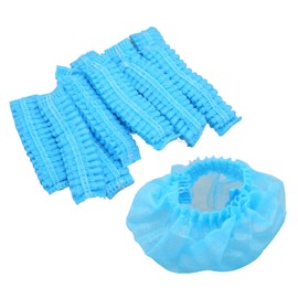 100 Piezas de Fundas para Almohadillas Desechables, Fundas Elásticas para Auriculares, Fundas para Orejeras para Auriculares, Fundas para Almohadillas Elásticas No Tejidas, para Almohadillas(Azul)