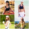 Ultrafun Visera deportiva unisex ajustable con protección UV para playa,