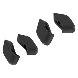 2 Pairs of Nose Pads for Oakley Flak Draft/Flak Beta Sunglasses (Black Nosepads), One Size, Standard black + Asian fit black