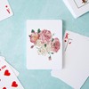 CafePress Pink Roses Flower Standard Size Playing Cards