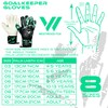 WESTWOOD FOX Goalkeeper Gloves,Finger Protection Soccer Goalie Gloves for Kids,Youth,Adults,Heavy