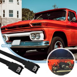 Pack of 8 Injector Harness for LS1 LS6 LT1 EV1, Pigtails for LQ4 LQ9 4.8 5.3 6.0 D -elphi Adapters US Stock