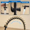 Fapully LED Kitchen Faucet with Pull Down Sprayer,Black&Gold Commercial Kitchen