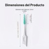 300 cepillos interdentales de doble uso, silicona suave, púas dentales