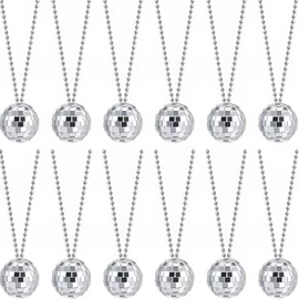 Rhode Island Novelty 2" Disco Ball Necklace