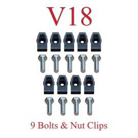 MrTailLight.com 18Pc Hardware 87 91 Ford Truck Bronco Lower Bumper Valance F150 F250 F350