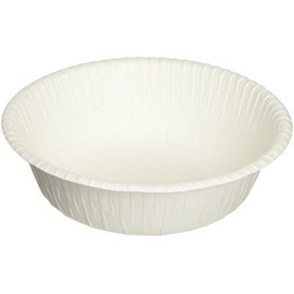 Commercial Natural Pulp Paper Bowls, 4.7 inches (12 cm), 9.5 fl oz (270 ml), 50 Pieces, NB-12, White