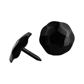 100 Pack 1 Inch Small Clavos Decorative Nails Black Shutter Fasteners Ornamental Nails Tacks Decorative Nail Heads for Exterior Window Shutters Faux Wood Beams by Borderland Rustic Hardware