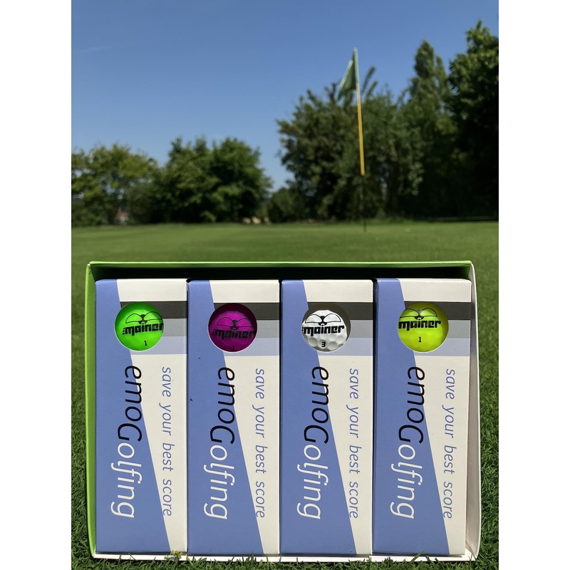 Emainer Golf Gift Set - 3 Golf Balls, Divot Fork,