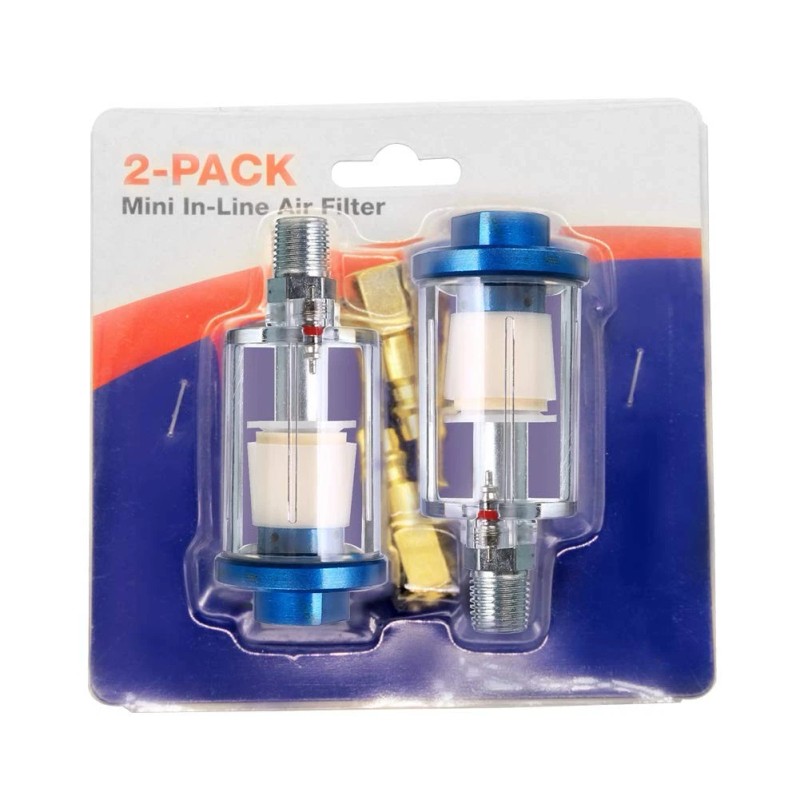 beduan Water Oil Separator Filter, 1/4" NPT Male and Female